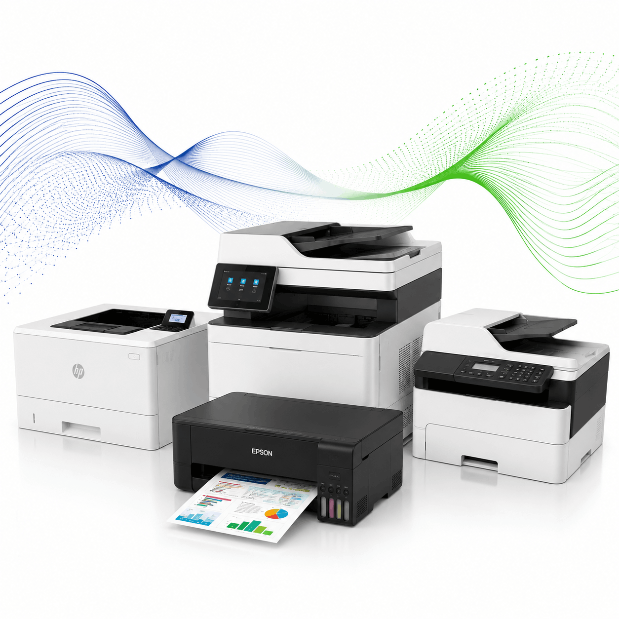 Printer Rental in Ahmedabad by Rentalit offering color printers, laser printers, inkjet printers, multifunction printers, label printers, high-speed printers, black and white printers, printer with laptop and operator for corporate offices, exhibitions, conferences and business events.